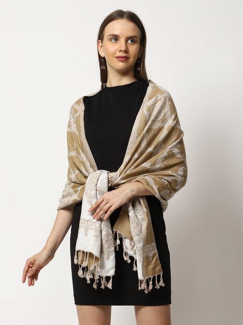 Women's Jamawar Wool Stole